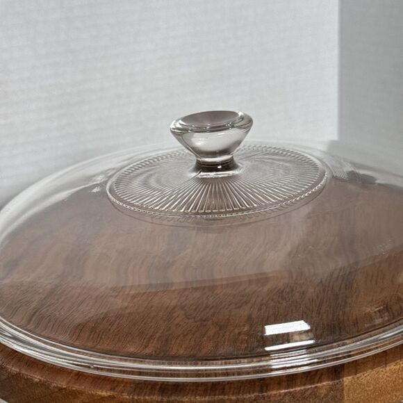 PYREX 624C Corning Ware Clear Ribbed Glass Lid Replacement - Picture 3 of 6